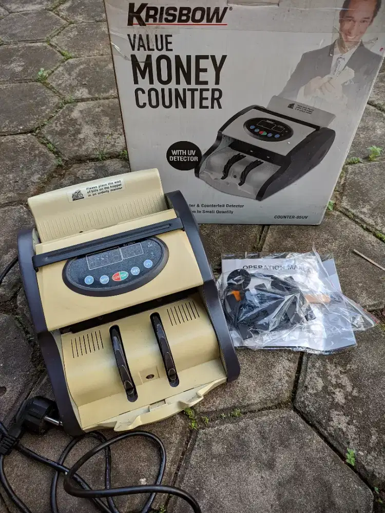 Mesin Penghitung Uang Money Counter UV Detector uang Krisbow BJ-05UV