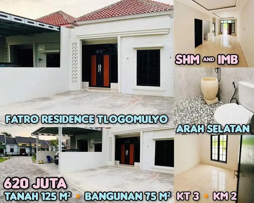 Rumah Baru Ready Perum Graha Fatro Tlogomulyo Pedurungan Smg Timur
