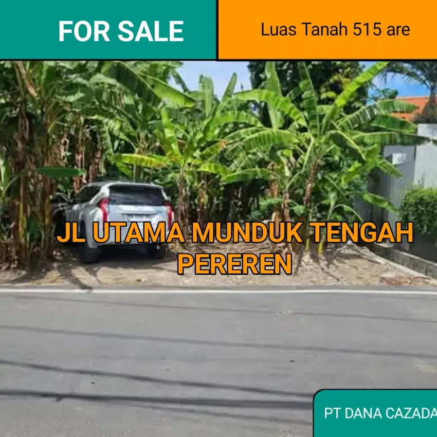 TANAH PREMIUM JL UTAMA MUNDUM TENGAH PEREREN 515 ARE