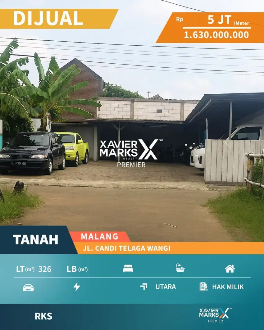 Dijual Tanah Di Tengah Kota Lokasi Jalan Candi Telaga Wangi