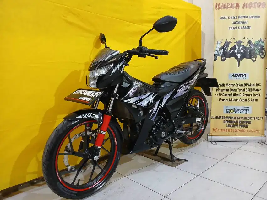 SUZUKI SATRIA F150 BLACK PREDATOR TAHUN 2017 CASH & CREDIT