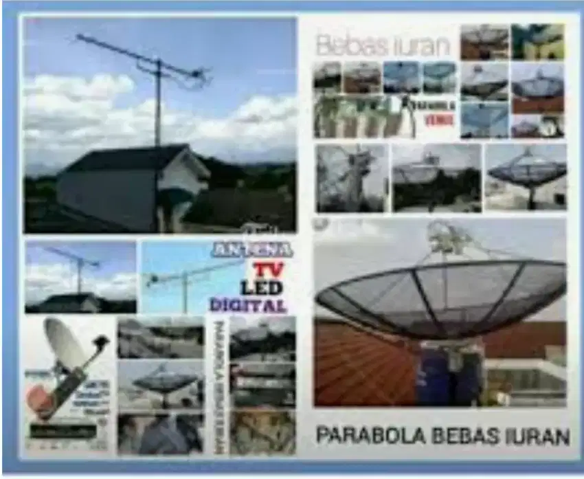 Ahli jasa pasang antena TV digital service parabola dan camera CCTV
