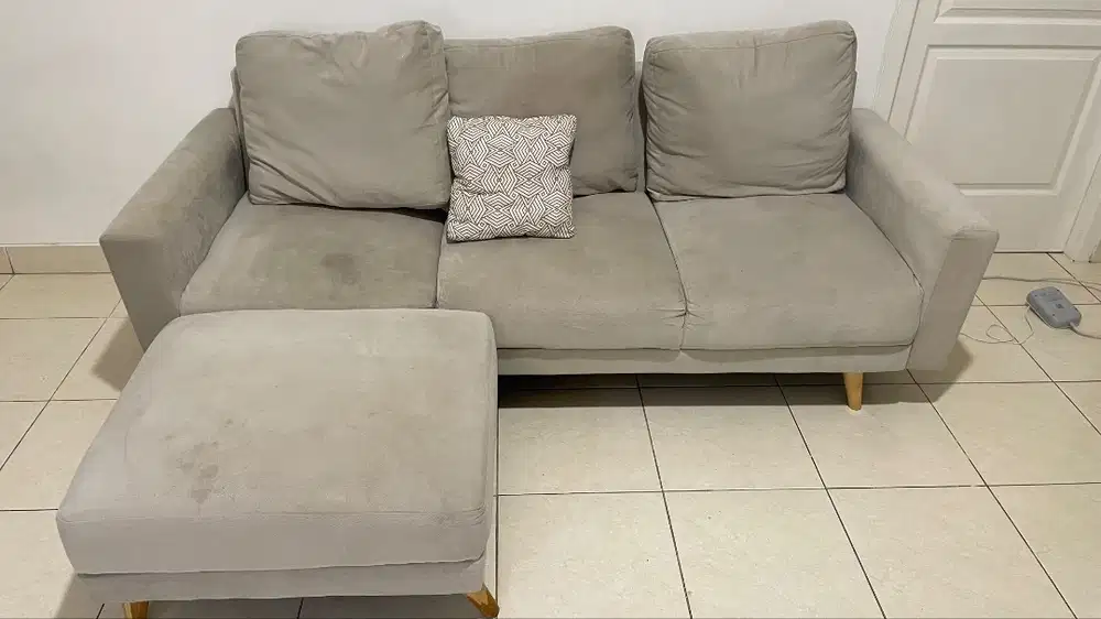 JUAL CEPAT SOFA L (SECOND) BELUM PAKAI SETAHUN