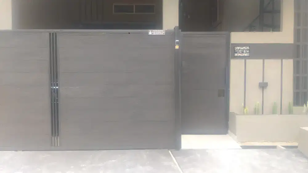 Pagar minimalis motip grc