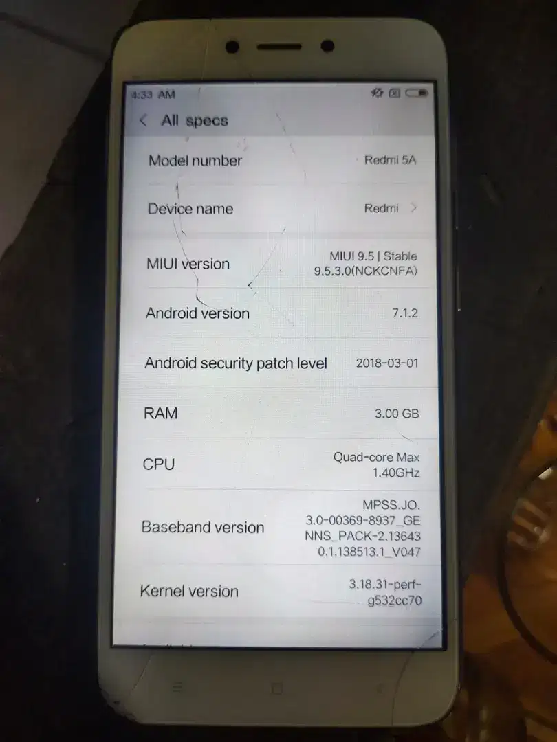 jual hp Redmi 5 3/32