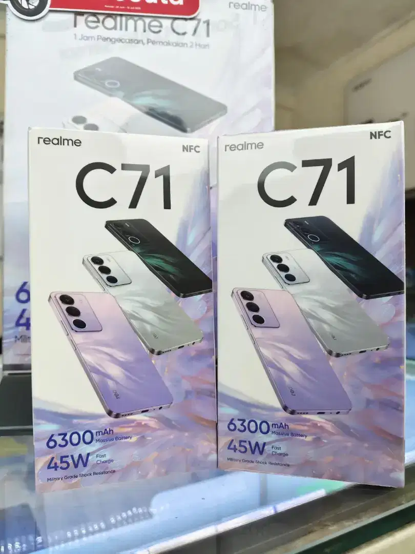 Realme C71 6GB/128GB,Baru,Segel Box,Garansi Resmi,Original