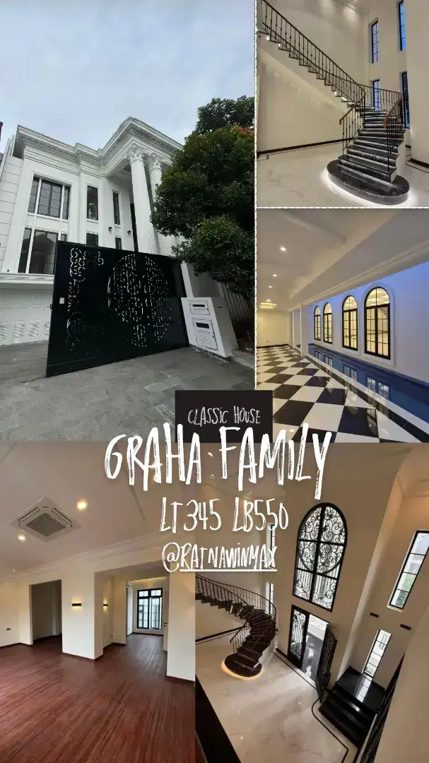 Dijual Rumah Baru Classic Graha Family Ada Kolam Renang