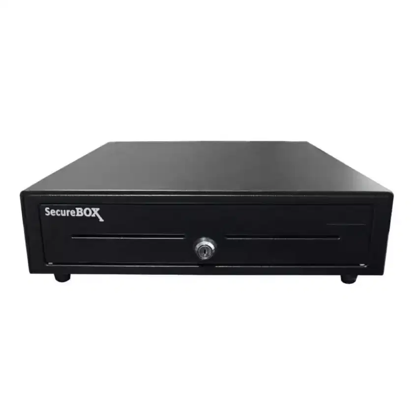 SecureBox Cash Drawer Laci Uang Kasir Metal 5 Slot Kertas 8 Slot Koin