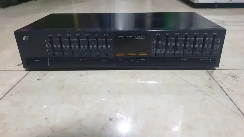 Graphic equalizer sansui se2000 stereo pencacah suara music 2x7band
