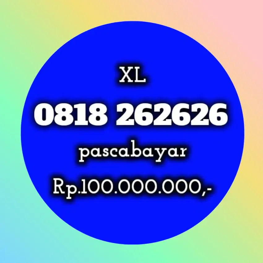 NOMOR CANTIK XL 262626