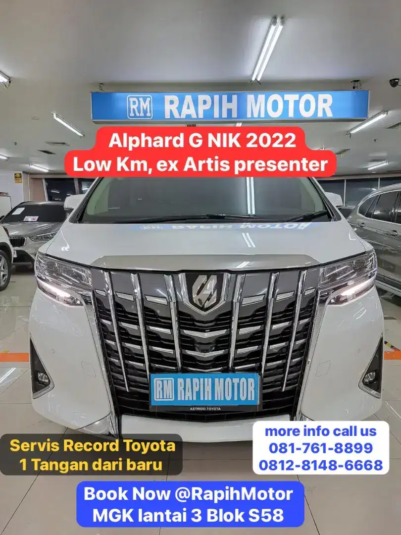 ALPHARD G 2022 ex Artis LowKm Sempurna