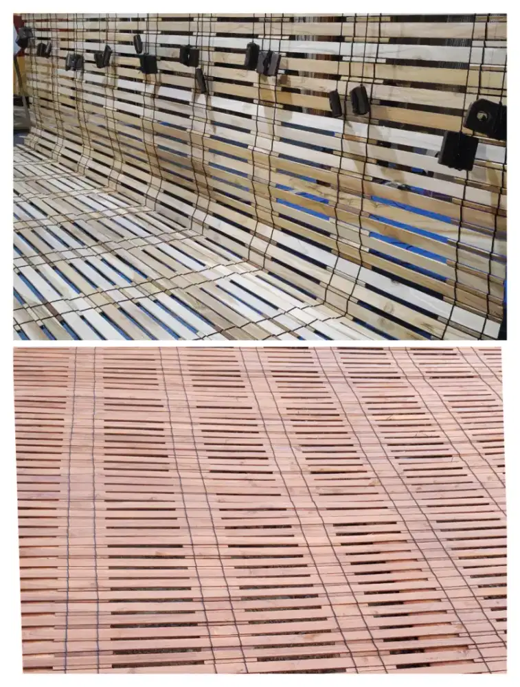 Tirai gulung kayu jati bikin teras anda lebih elegan