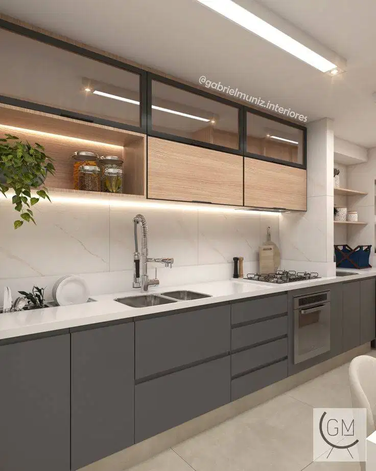 Custom Interior Kitchen Set, Backdrop TV, Lemari, Wardrobe, Kitchenset