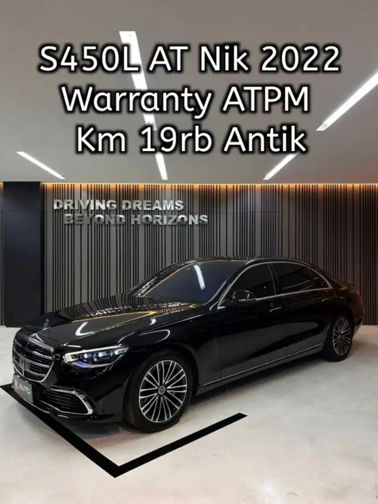 Mercedes Benz S450 2022 Hitam S450L AT Mercy ATPM B1740UAI Km19rb