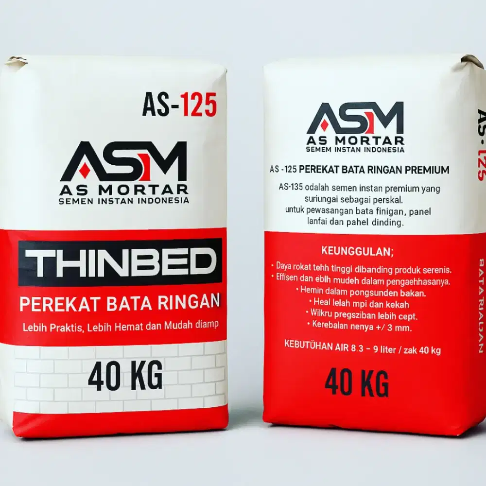 As mortar Semen mortar perekat bata ringan