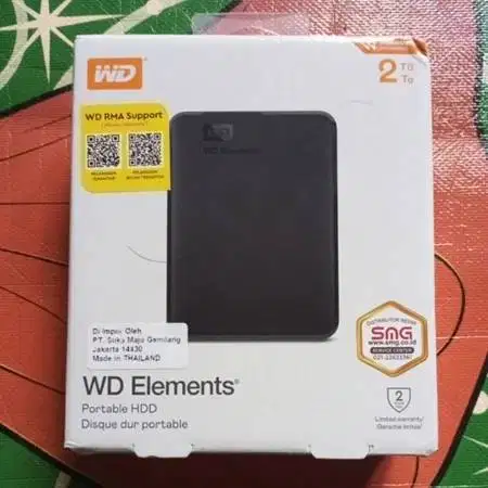 Harddisk External WD Elements HDD Portable 2 TB