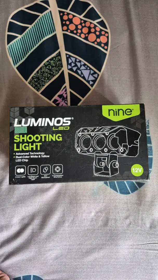 LUMINOS LED BILED MINI PROJECTOR LAMPU TEMBAK SQL 3 MATA Q9 LASER