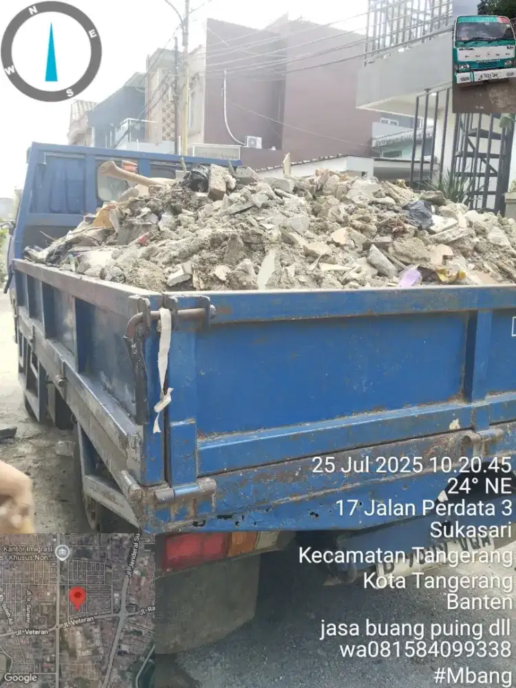 Jasa buang puing sampah Tangerang