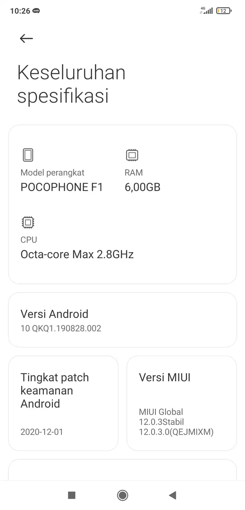 Hp poco f1 mau di jual