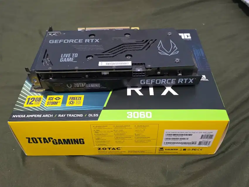 Zotac GeForce RTX 3060 12GB GDDR6 (2nd) - Kondisi Prima