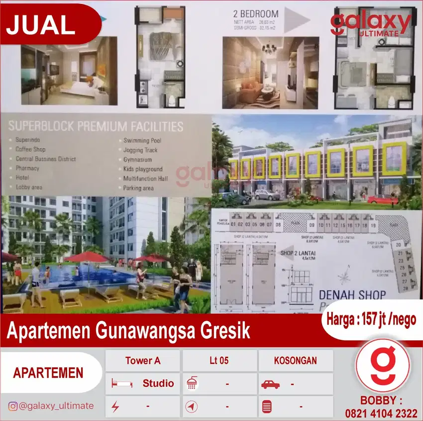 Apartemen Studio Gunawangsa Gresik