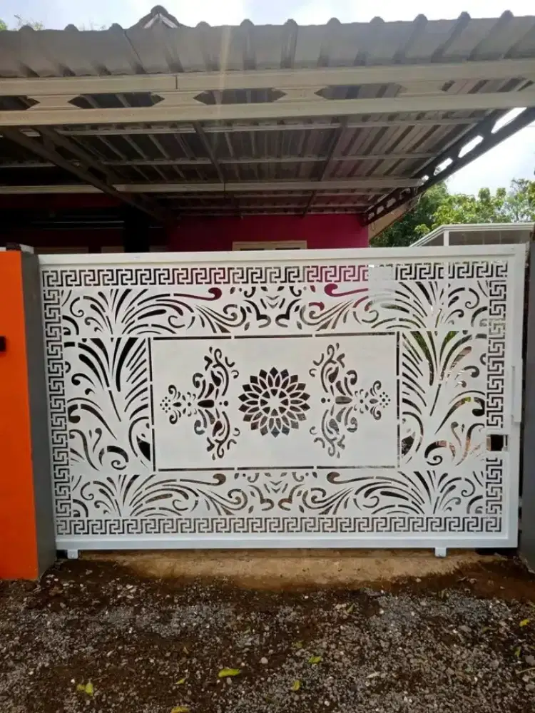 Bengkel las Lampung tralis kanopi pintu pagar gerbang tangga