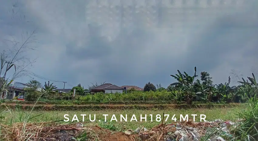 Dijual tanah luas matang padat pinggir jalan dekat kota