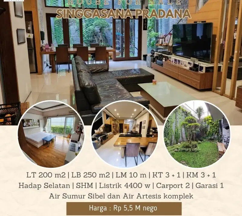 Murah, Rumah Singgasana Pradana, full furnished
