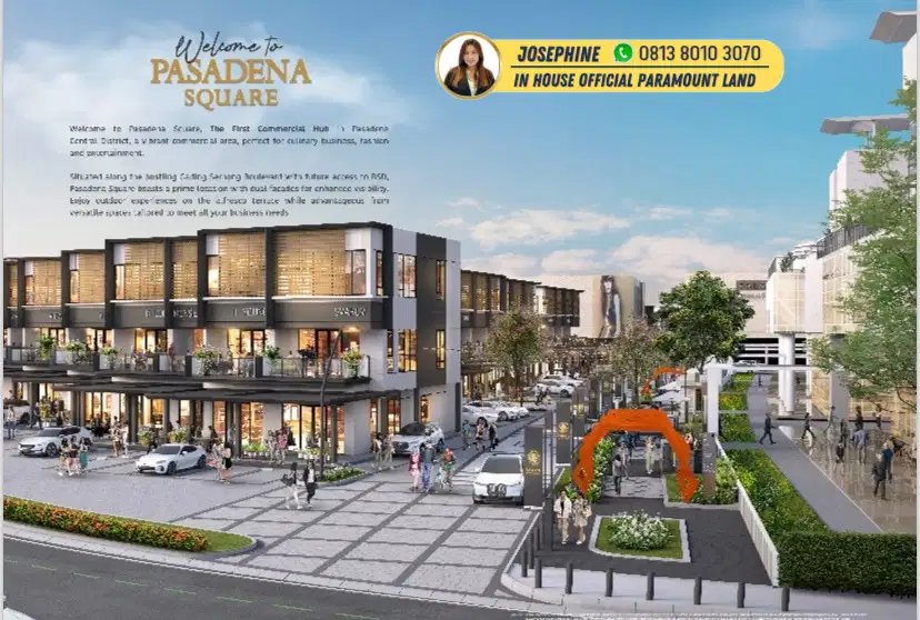 Dijual Ruko Gading Serpong Pasadena Square 3 Lantai