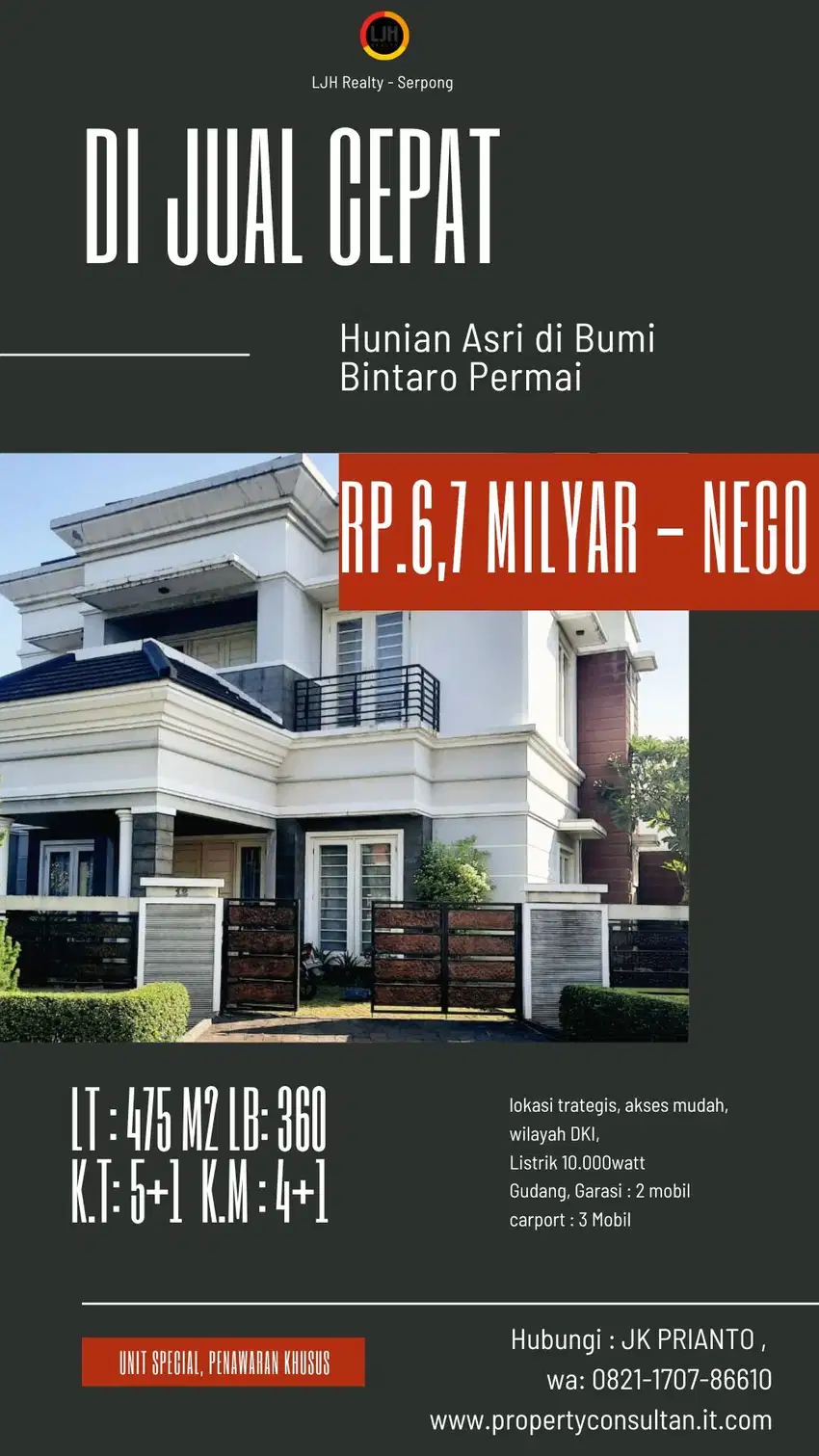 Bergaya dan Elegan di  Bumi Bintaro Permai