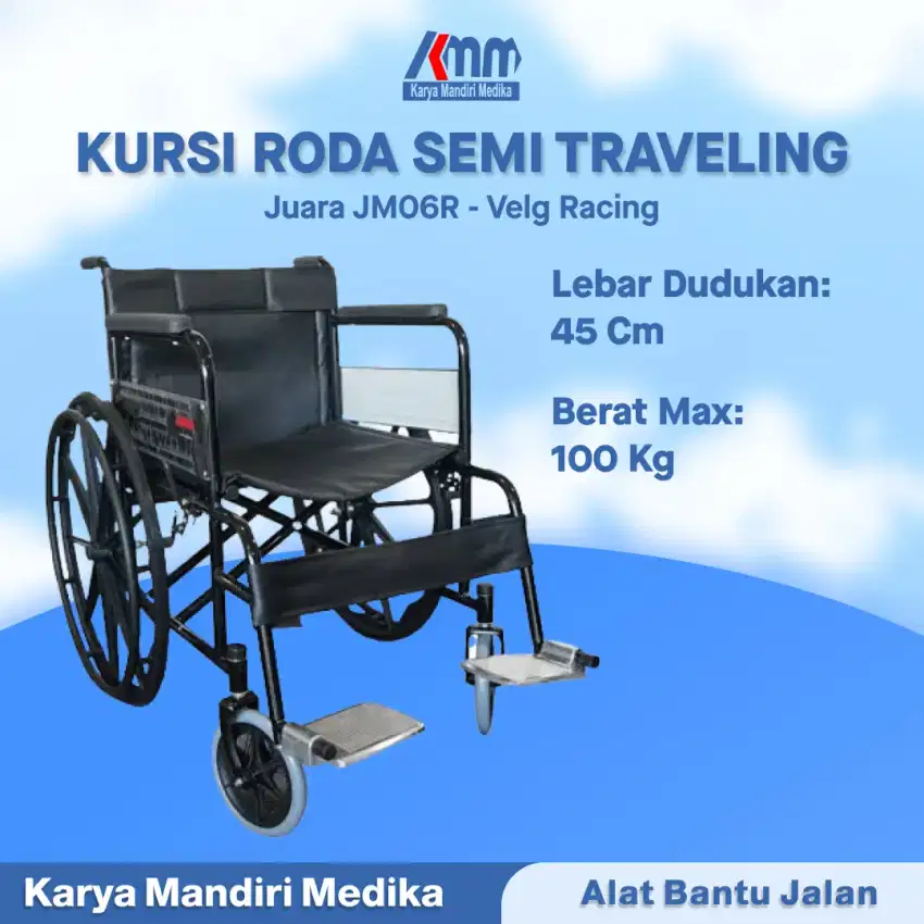 Kursi Roda Juara JM-06 / Kursi Roda Standar Vleg Racing