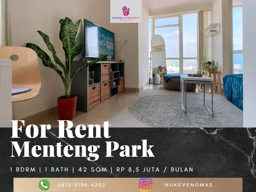 Disewakan Apartement Menteng Park Apartement 1 BR Furnished Bagus