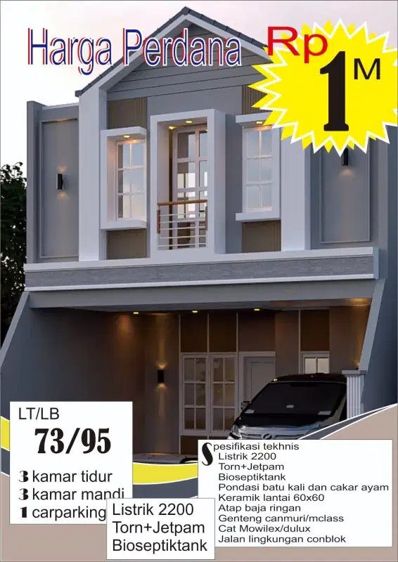 Dijual rumah baru di Jatiranggon