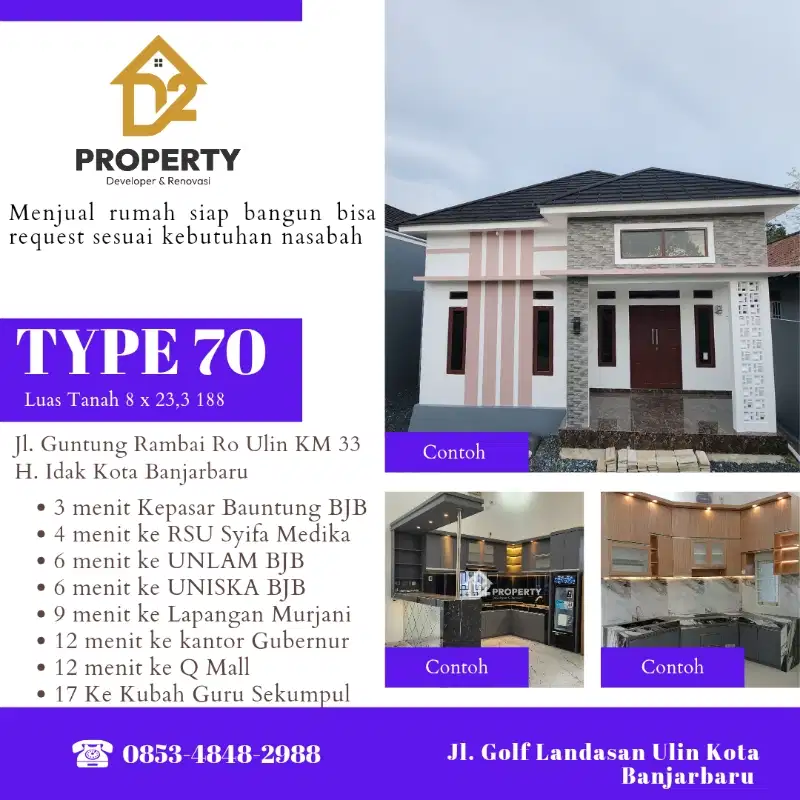 Rumah Komersil di KM 33 Banjarbaru