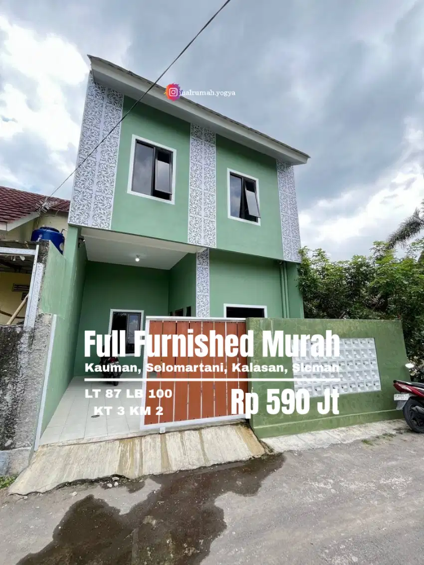 Rumah 2 Lantai Full Furnished selomartani kalasan