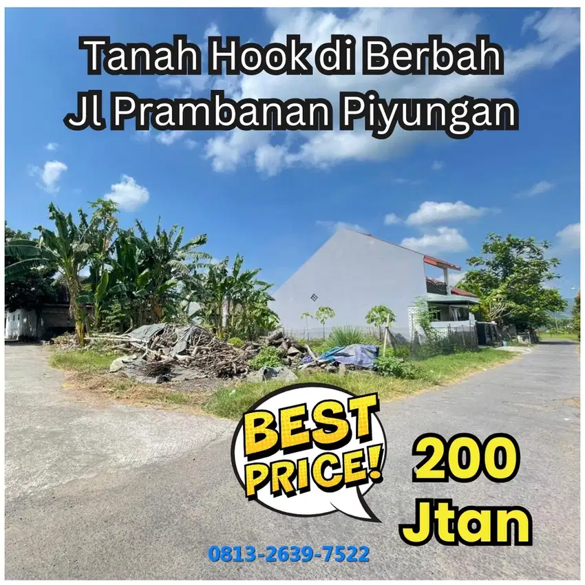 Tanah SHM Aman di Berbah, Siap AJB Notaris