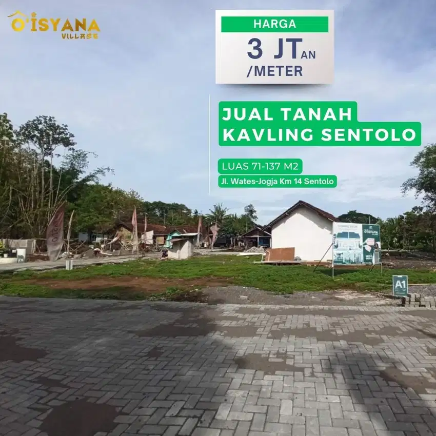 Dijual Tanah Kulon Progo Dekat Brimob Sentolo Cocok untuk Investasi