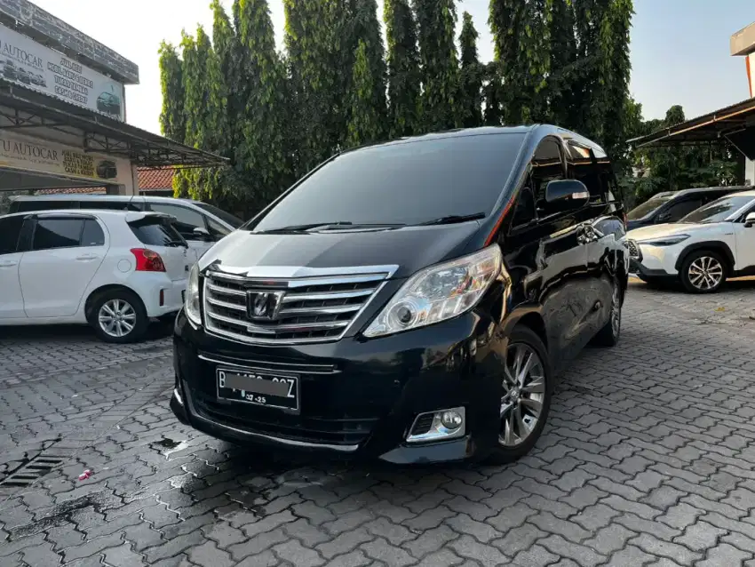 TERMURAH CASH ALPHARD G AT 2012  BLACK EDITION RARE !!