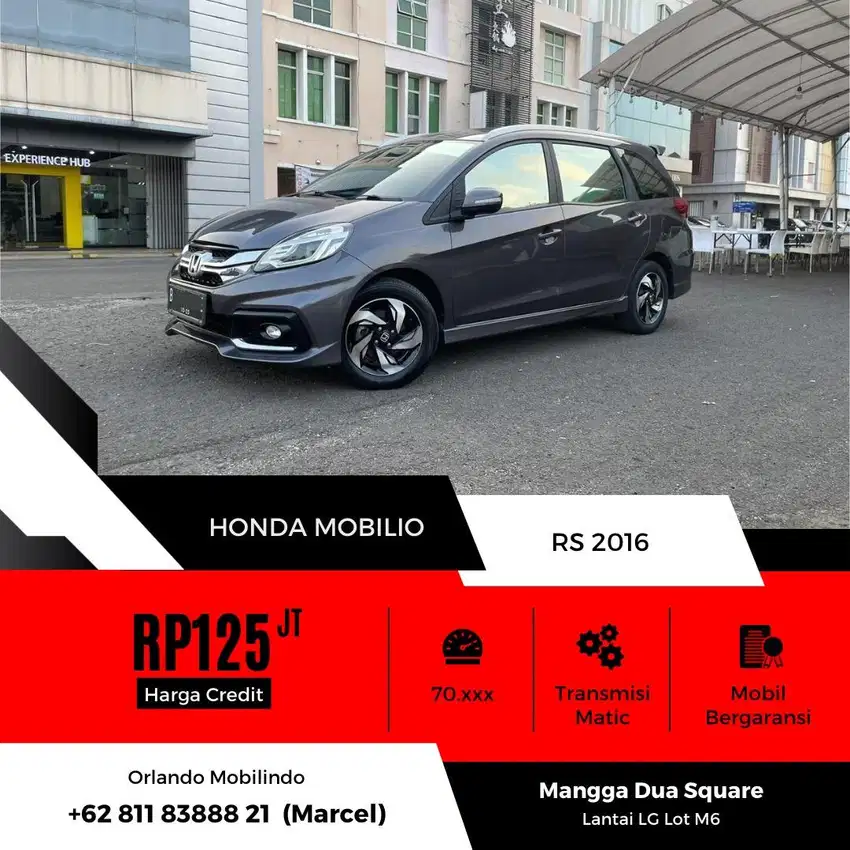 KM 70RB | HONDA MOBILIO RS 2015/2016 MATIC TERMURAH