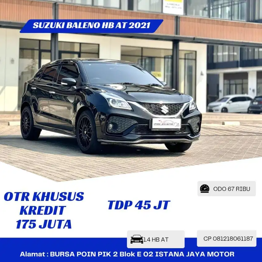 TERMURAH Suzuki Baleno 1.4 HB AT 2021 Hitam