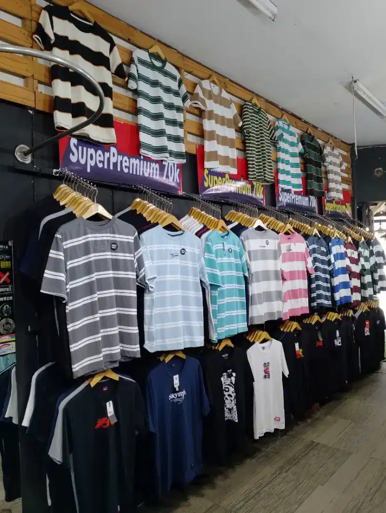 Jual isi distro kaos jaket topi kemeja celana (cari investor)