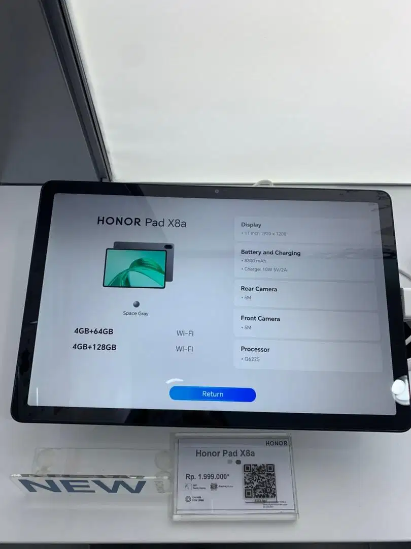 Tablet kids honor pad x8a wifi only 8/128gb