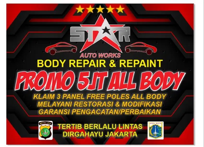 Jasa body repair & repaint garansi