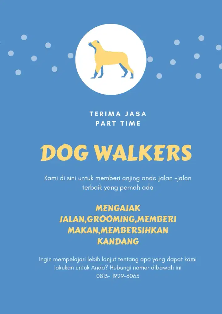 Terima jaasa dog walker