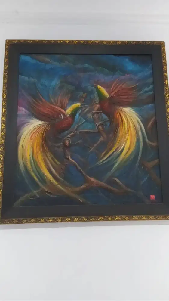 LUKISAN TIMBUL CENDRAWASIH