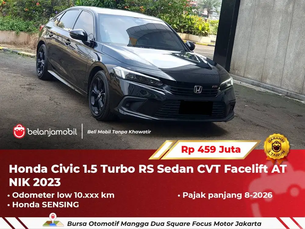 [ LOW KM ] Honda Civic 1.5 Turbo RS Sedan Facelift Sensing 2023/2024
