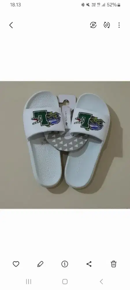 Sendal lacoste ukuran 42