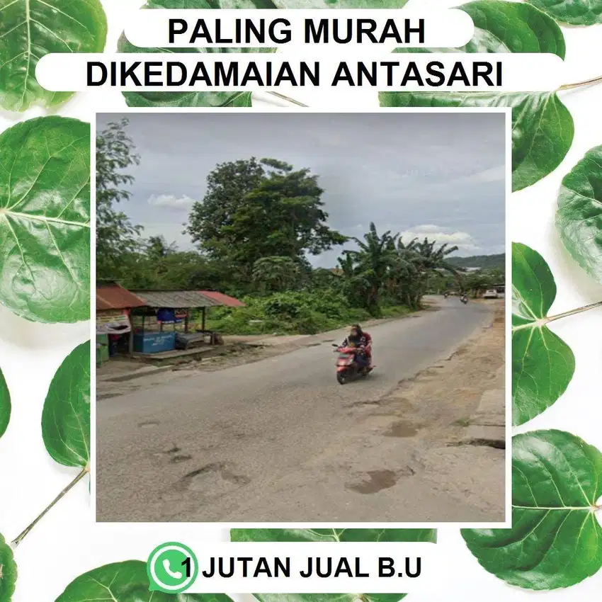 TANAH LUAS KEDAMAIAN BANDAR LAMPUNG DEKAT SEKOLAH DAN BONUS VIEW KOTA