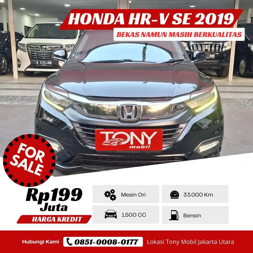 Honda HRV 1.5 SE CVT 2019 Hitam