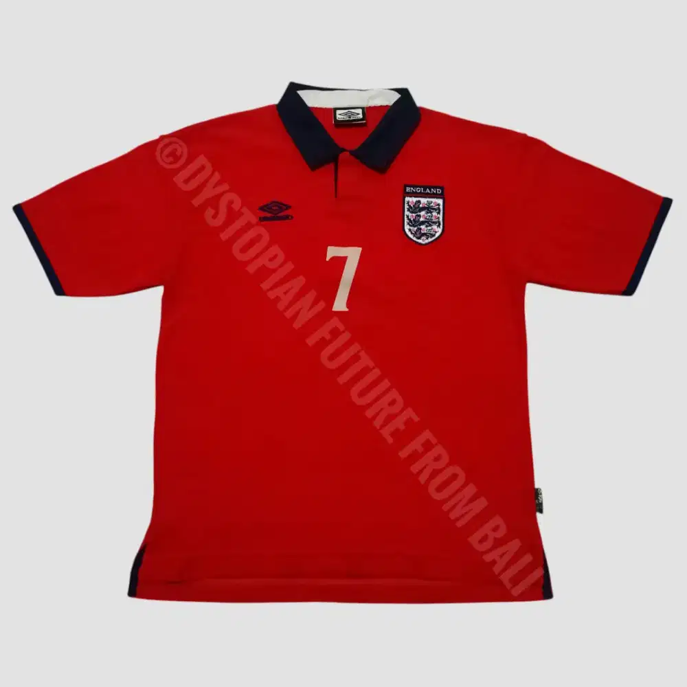 Vintage 1999-2001 David Beckham England National Football Team Jersey